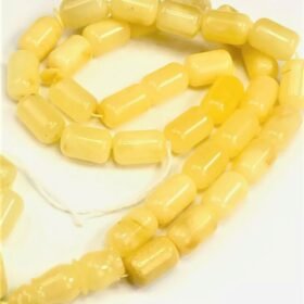 VINTAGE IVORY WHITE NATURAL BALTIC AMBER ROSARY 43 gr. 36 BEADS كهرب حر قديم جبني